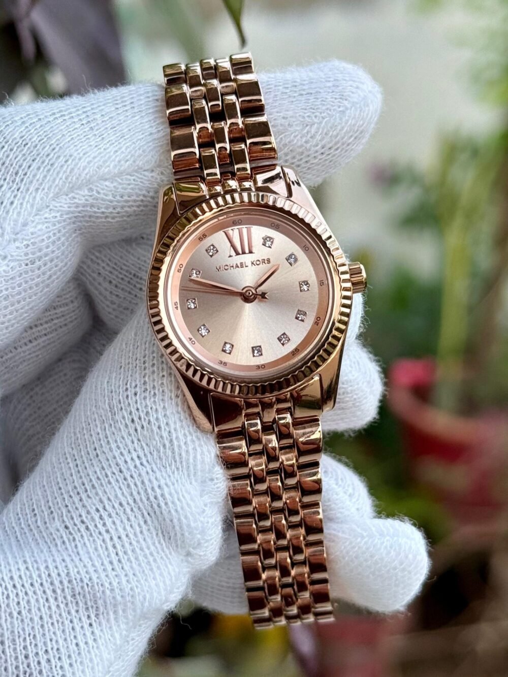 Michael Kors Lexington MK4739 Rose Gold Dial Rose Gold-Tone 26mm Quartz Ladies