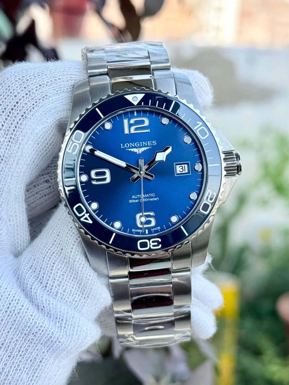 LONGINES Hydro Conquest Ceramic Auto L3.781.4.96.6 Swiss Mens