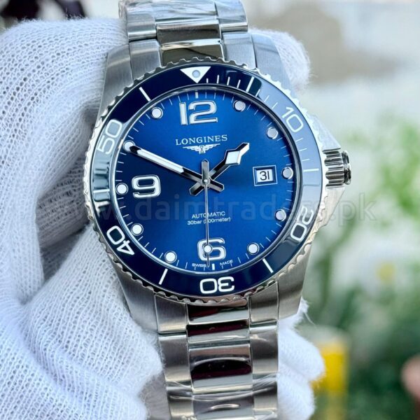 LONGINES HydroConquest Ceramic L3.781.4.96.6 Blue Dial 41mm Automatic Swiss Mens