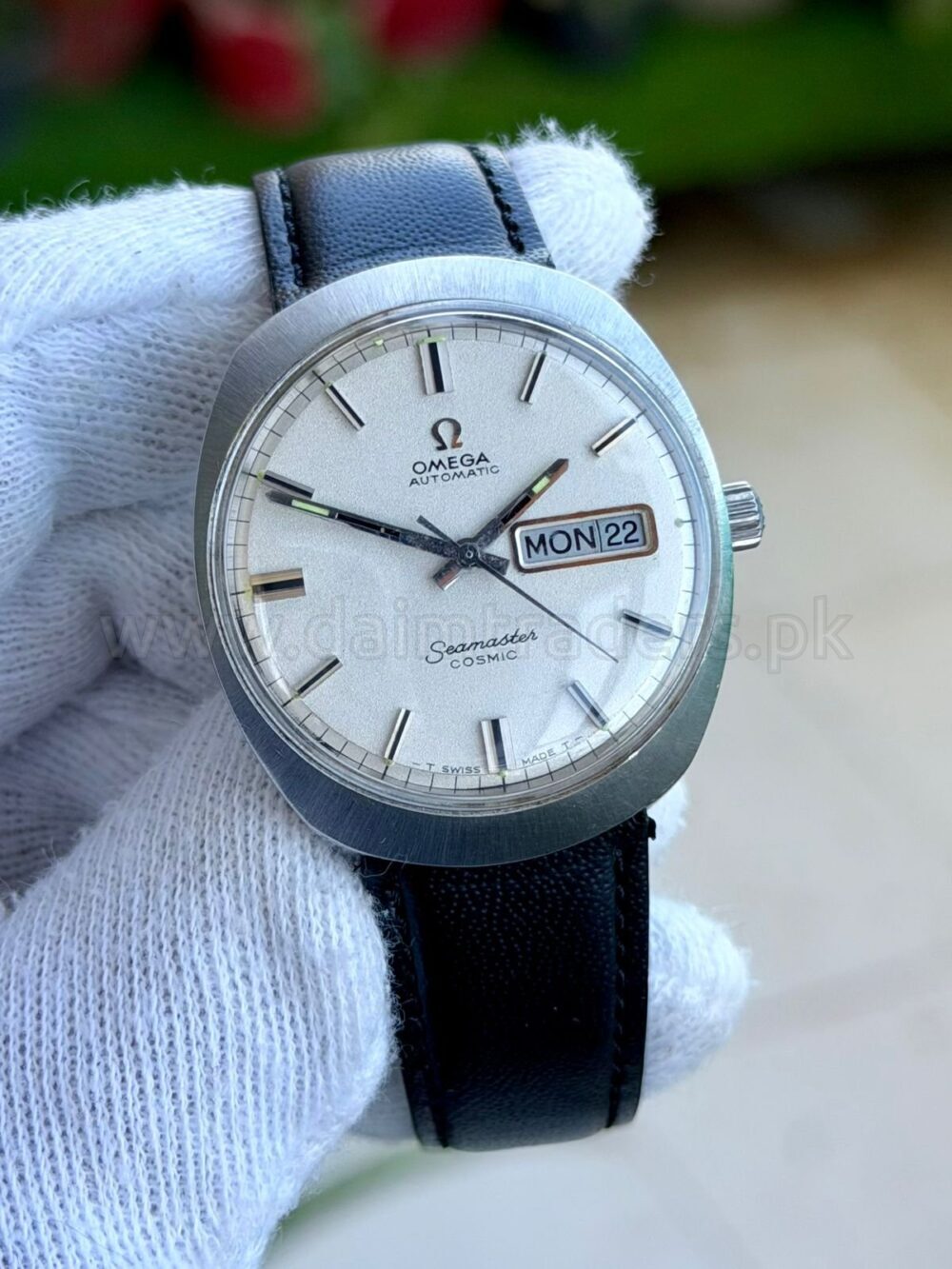 OMEGA Seamaster Cosmic 166.035 Day-Date Silver Dial Cal 752 Vintage Automatic Swiss Mens
