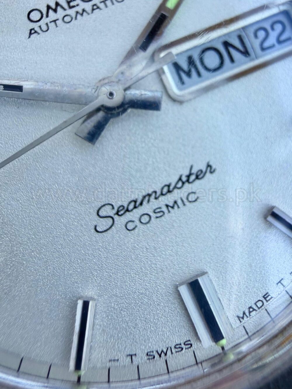 OMEGA Seamaster Cosmic 166.035 Day-Date Silver Dial Cal 752 Vintage Automatic Swiss Mens – photo 3