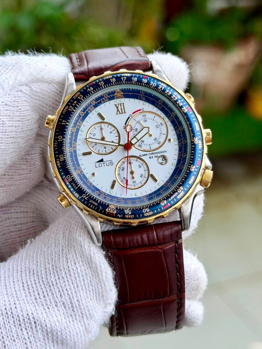 LOTUS Electric Chrono 9530 Quartz Mens Japan