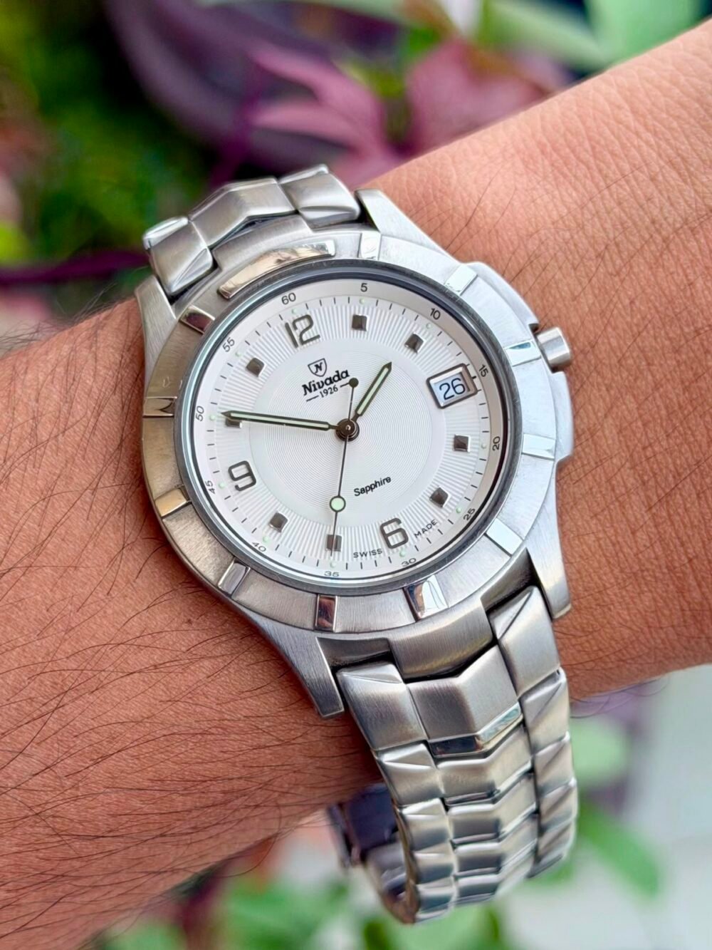 NIVADA Sapphire 1.457.40 Quartz Mens Swiss – photo 2
