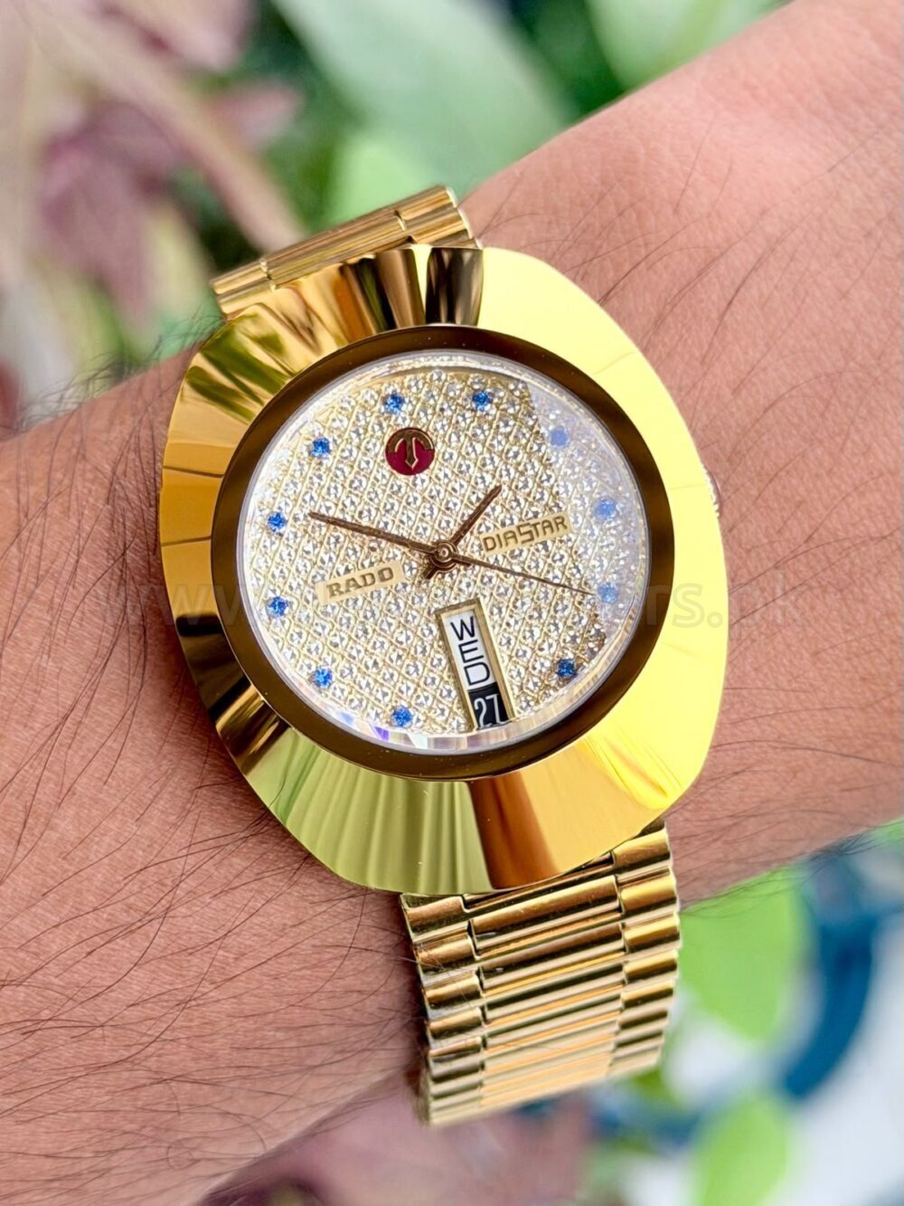 RADO DiaStar Original 031 Neelam R12413313 Gold-Tone Day-Date Automatic Swiss Mens – photo 2