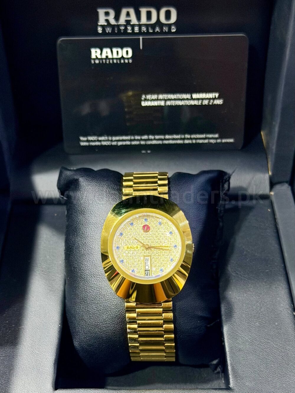 RADO DiaStar Original 031 Neelam R12413313 Gold-Tone Day-Date Automatic Swiss Mens – photo 4