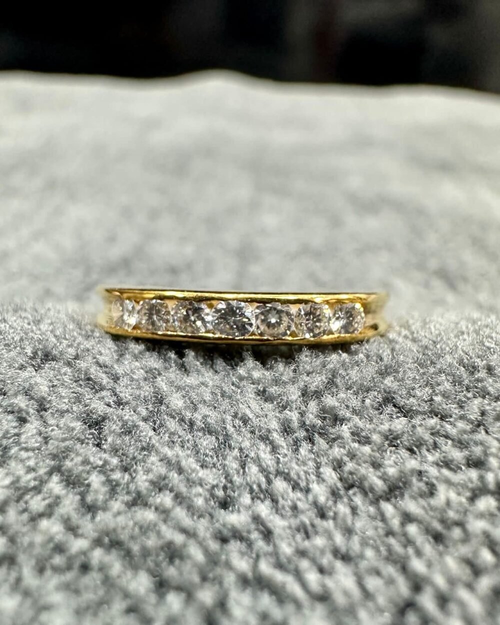 GOLD18k Ring 💍 Dubai Preloved 7x Diamond 💎