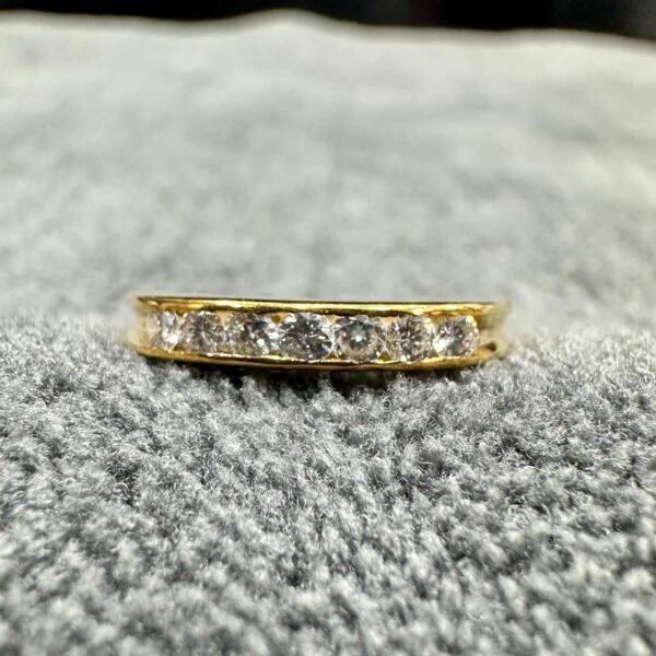 GOLD18k Ring 💍 Dubai Preloved 7x Diamond 💎