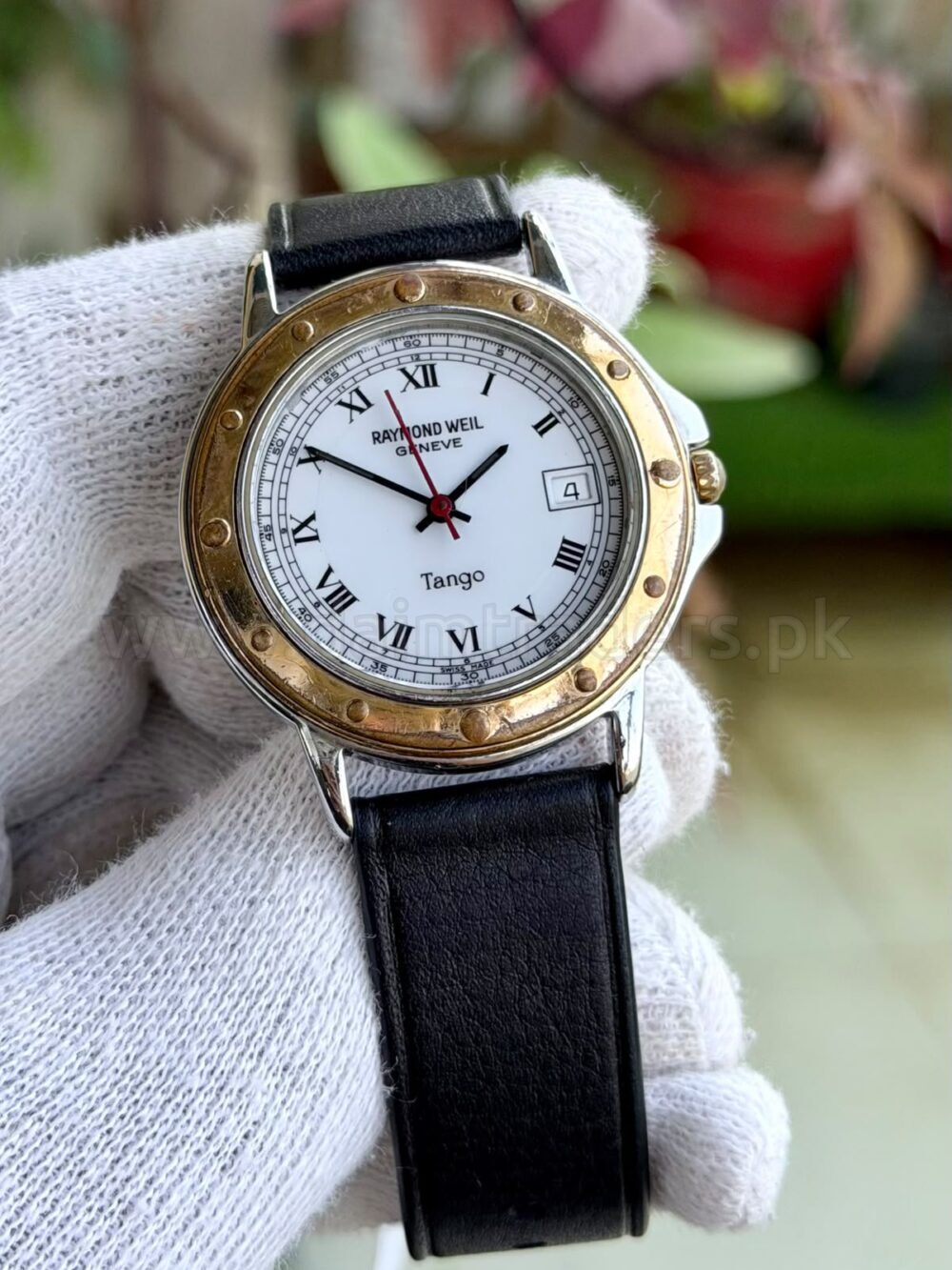 Raymond Weil Tango 5560 White Roman Dial Two-Tone Quartz Swiss Mens
