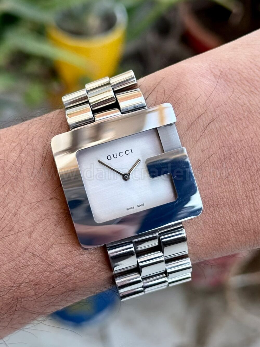 GUCCI G Ceramic 3600L Silver Dial Steel 38mm Quartz Swiss Mens – photo 2