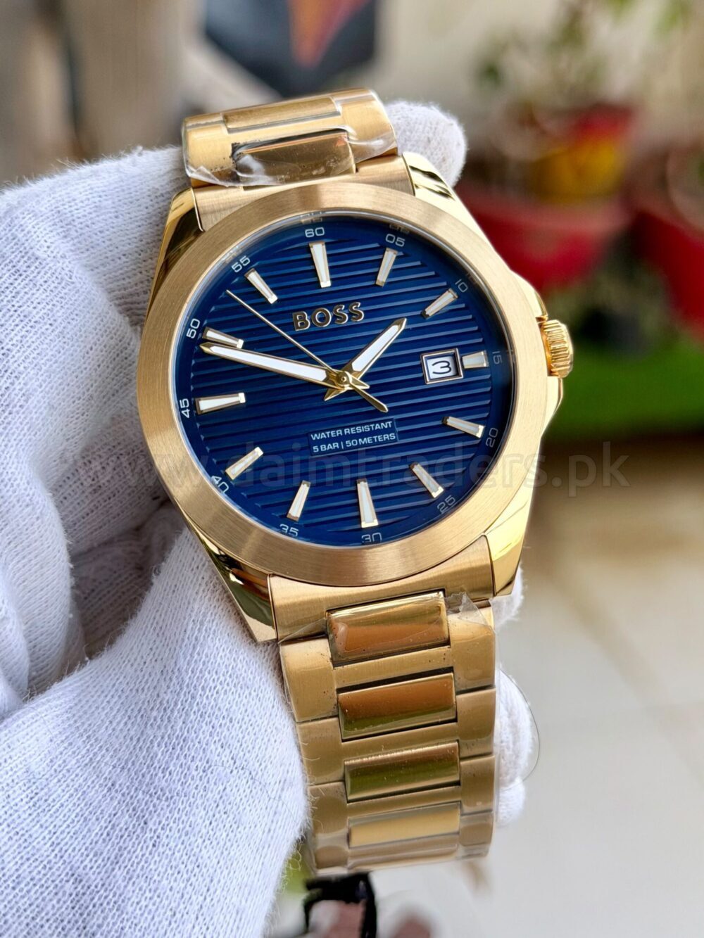 Hugo Boss Strike 1514172 Blue Dial Gold-Tone 41mm Quartz Mens