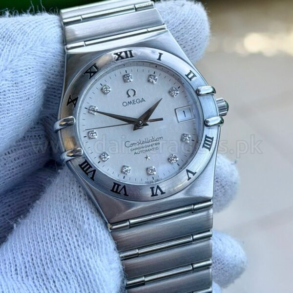 Omega Constellation 50th Anniversary Diamond 1504.35.00 Swiss Mens
