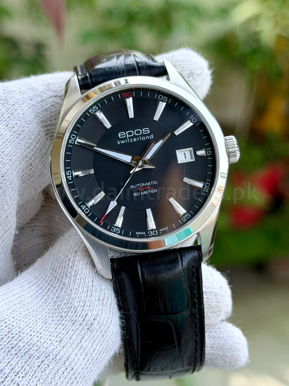 EPOS Passion 3401.132.20 Black Dial 40mm Automatic Swiss Mens