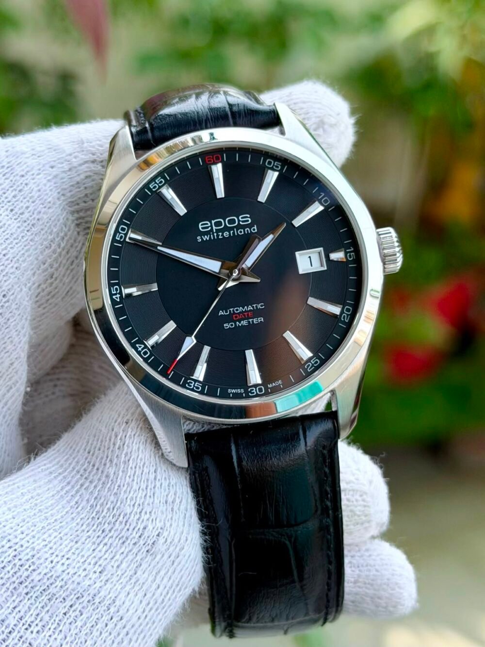 EPOS Passion 3401.132.20 Black Dial 40mm Automatic Swiss Mens