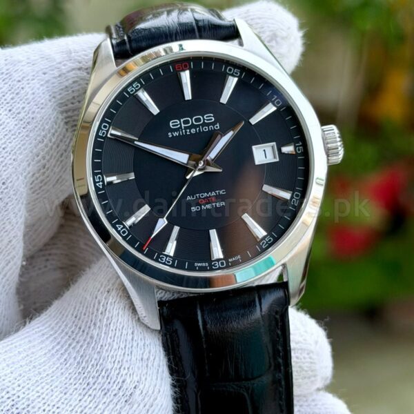EPOS Passion 3401.132.20 Black Dial 40mm Automatic Swiss Mens