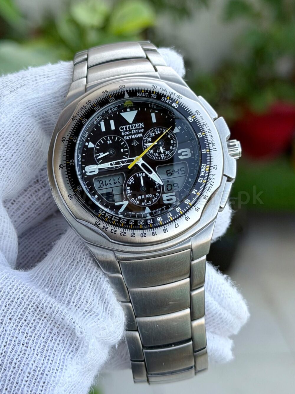 CITIZEN Promaster Skyhawk JR3000 Black Dial Titanium Ana-Digi 42mm Quartz Japan Mens