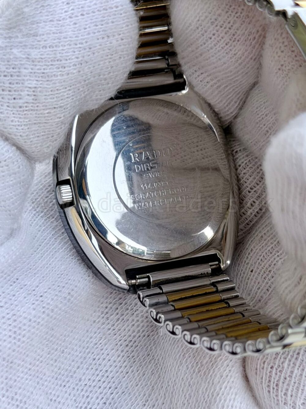 RADO DiaStar 114.0391 R12391633 Gold Diamond Dial Day-Date Two-Tone Quartz Swiss Mens – photo 4