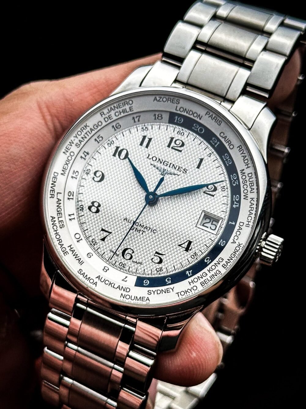 Longines Master Collection GMT World Timer L2.802.4.70.6 Swiss Mens – photo 2