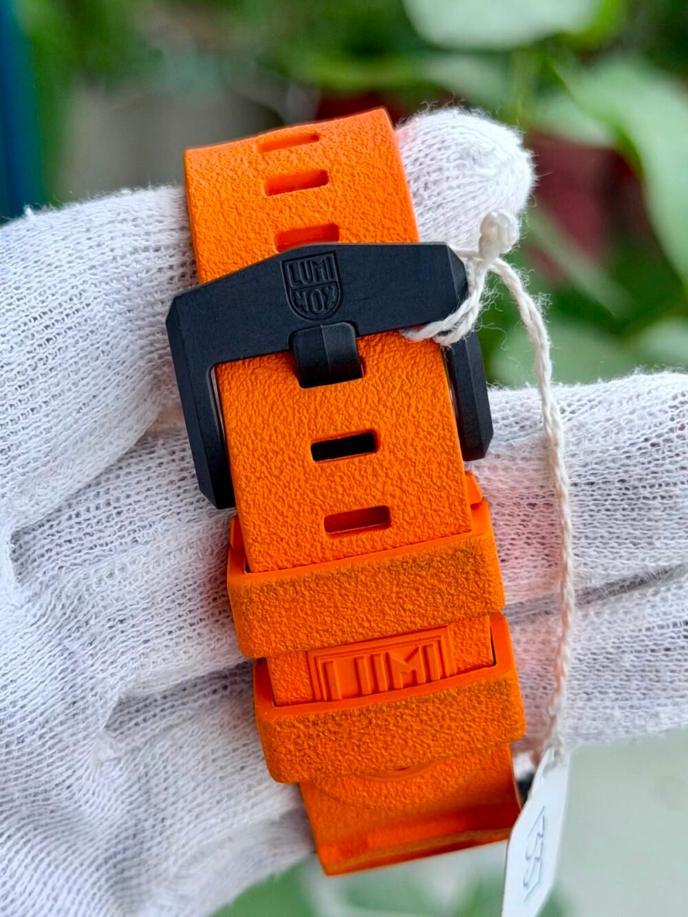 LUMINOX Navy SEAL XS.3603 Blue Dial Orange Strap 44mm Carbonox Quartz Swiss Mens – photo 4