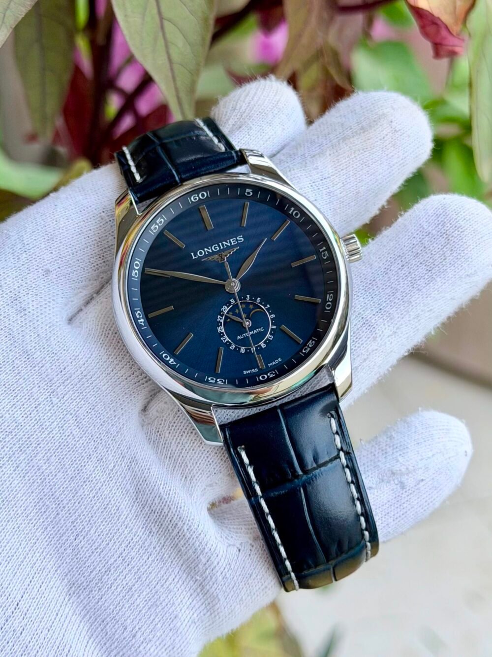 LONGINES Master Collection Moonphase L2.919.4.92.0 Blue Dial 42mm Automatic Swiss Mens