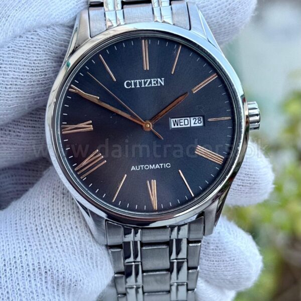 CITIZEN Automatic NH8360 Grey Dial Day-Date 41mm Japan Mens