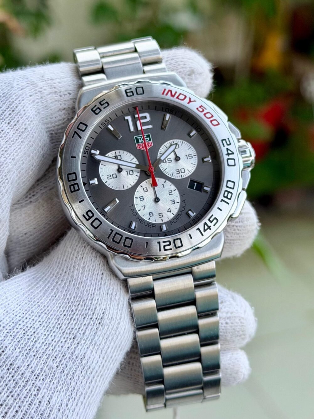 TAG Heuer Formula 1 Indy 500 Chronograph CAU1113 42mm Quartz Swiss Mens