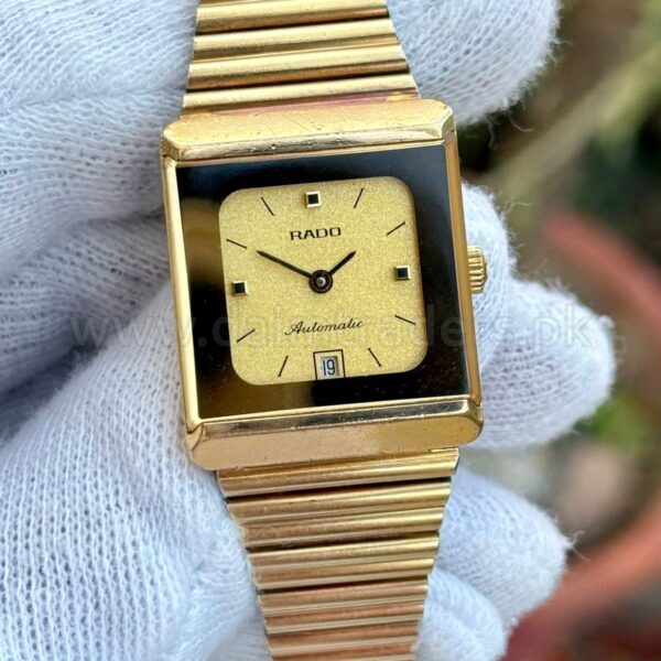 RADO 565.3069.2 Gold Dial 18k Gold Plated 34mm Vintage Automatic Swiss Unisex