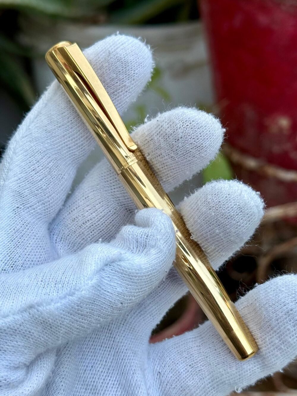 Waterman Gentleman France Fountain | 18k Nib | Gold Plated Case