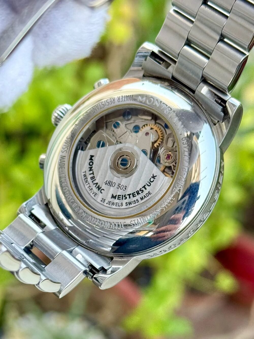 MONTBLANC Star GMT Chronograph 7067 XL Silver Dial Automatic Swiss Mens – photo 3