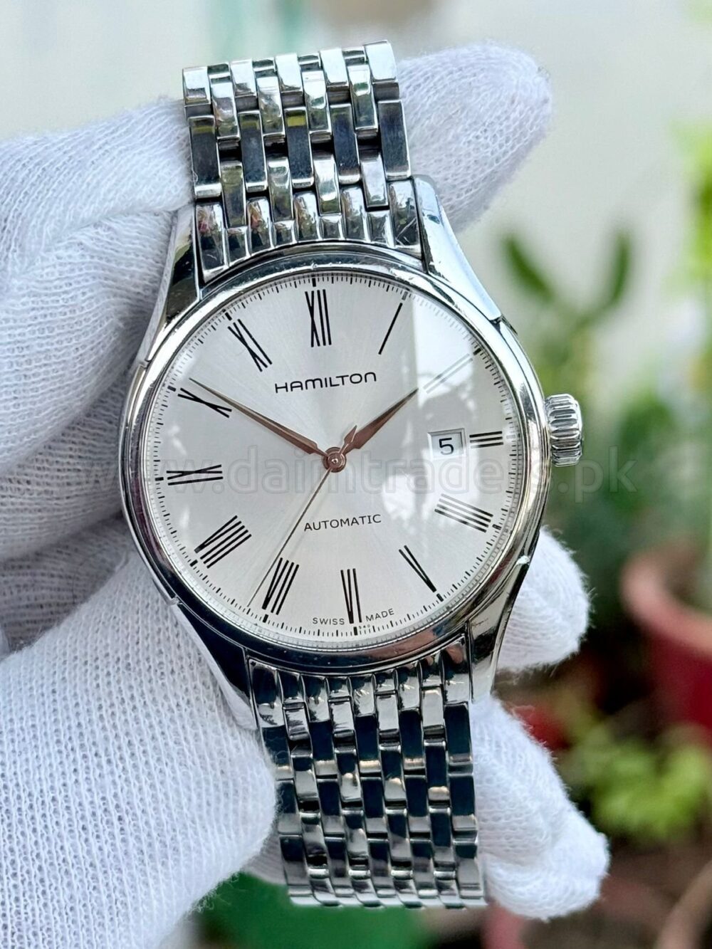 Hamilton American Classic Valiant H395150 Silver Roman Dial 40mm Automatic Swiss Mens