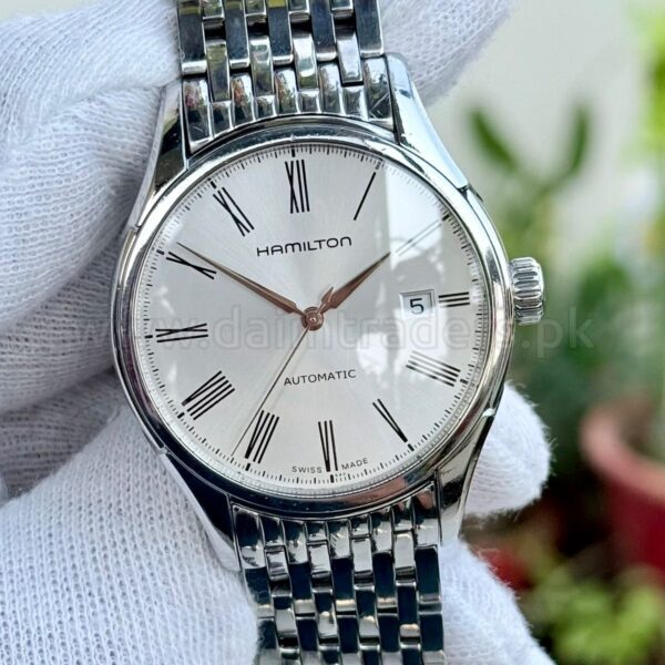 Hamilton American Classic Valiant H395150 Silver Roman Dial 40mm Automatic Swiss Mens