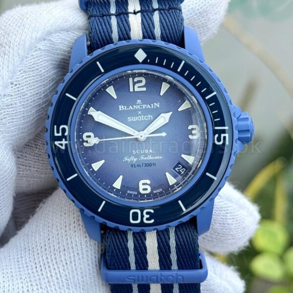 Blancpain X Swatch Auto Swiss Mens Atlantic Ocean
