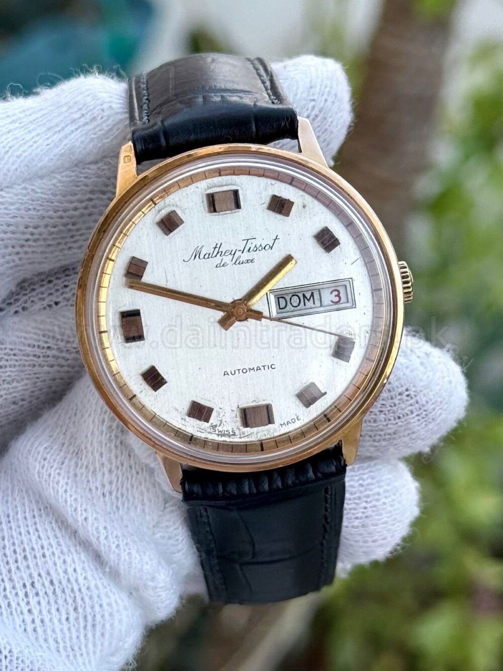 Mathey-Tissot Mathey Tissot Auto Swiss Mens Gold Plated 1960’s Cal: ETA2472