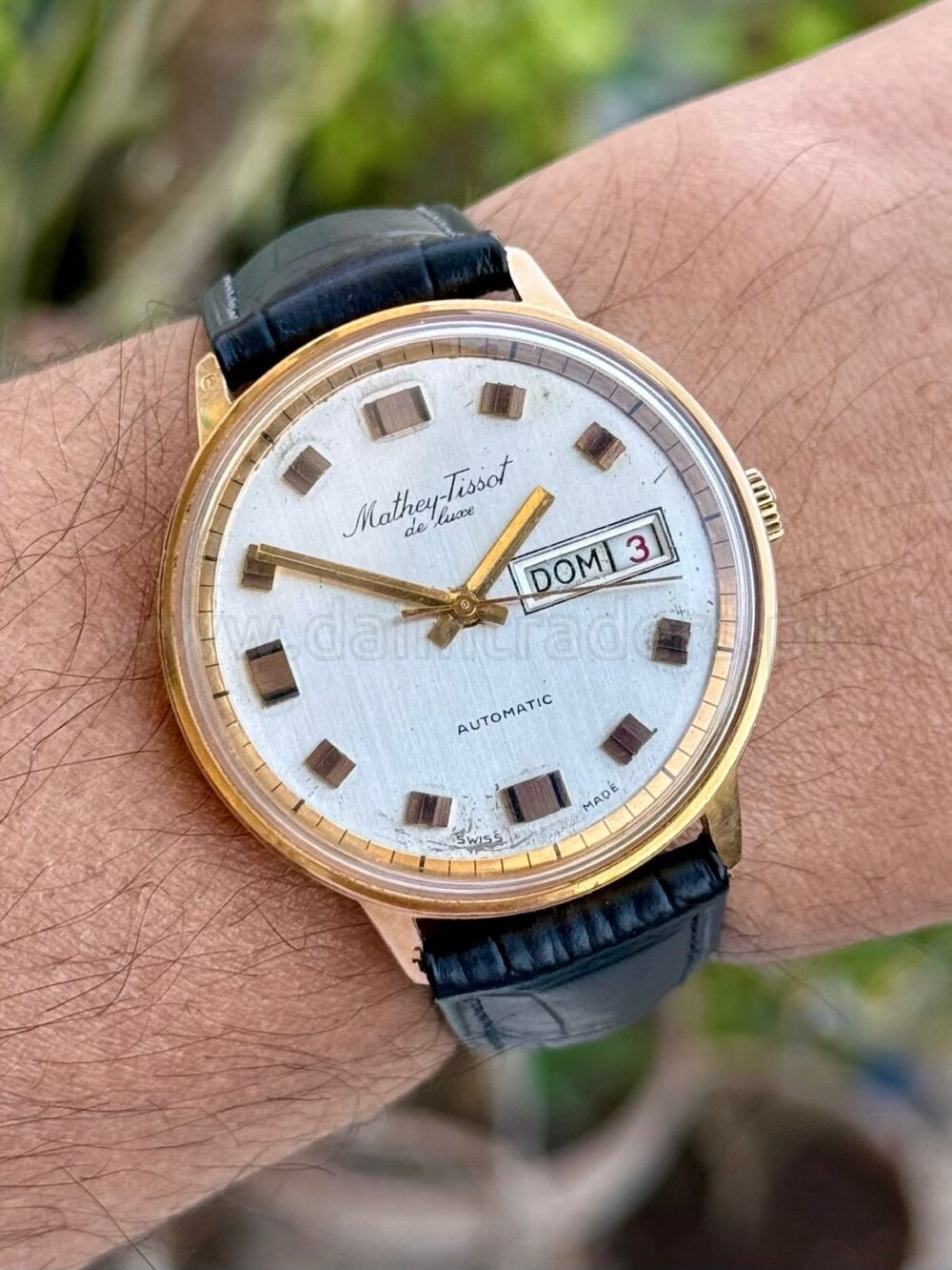 Mathey-Tissot Mathey Tissot Auto Swiss Mens Gold Plated 1960’s Cal: ETA2472 – photo 2