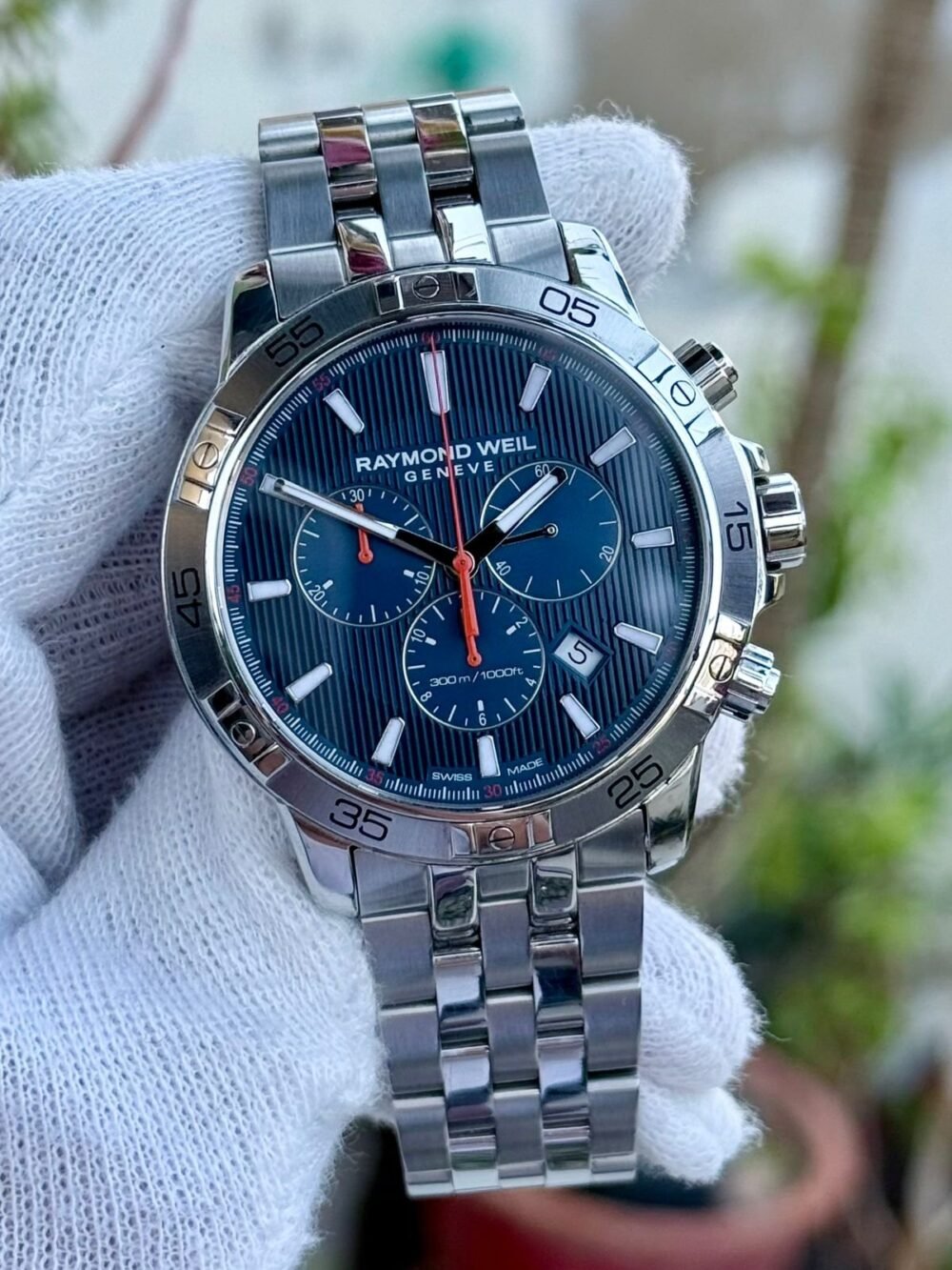 Raymond Weil Tango Chronograph 8560 Blue Dial Quartz Swiss Mens