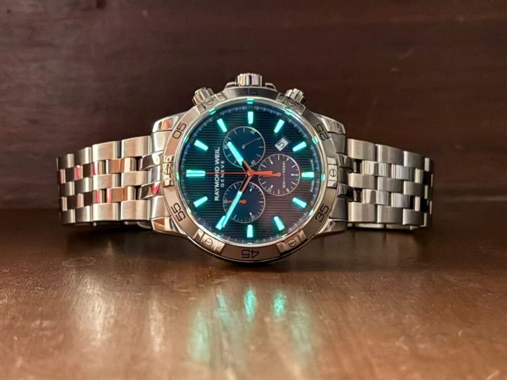 Raymond Weil Tango Chronograph 8560 Blue Dial Quartz Swiss Mens – photo 3