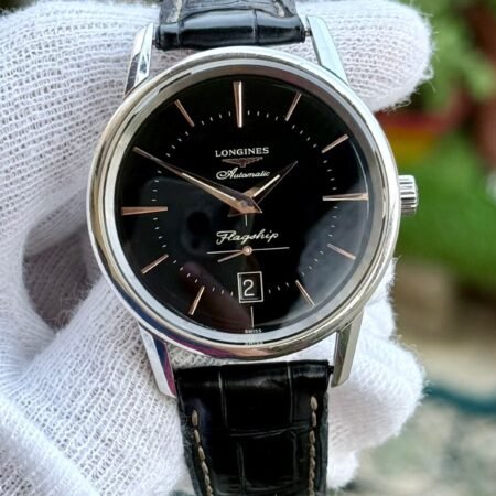 LONGINES Flagship L4795458 18k Gold Cap Auto Swiss Mens