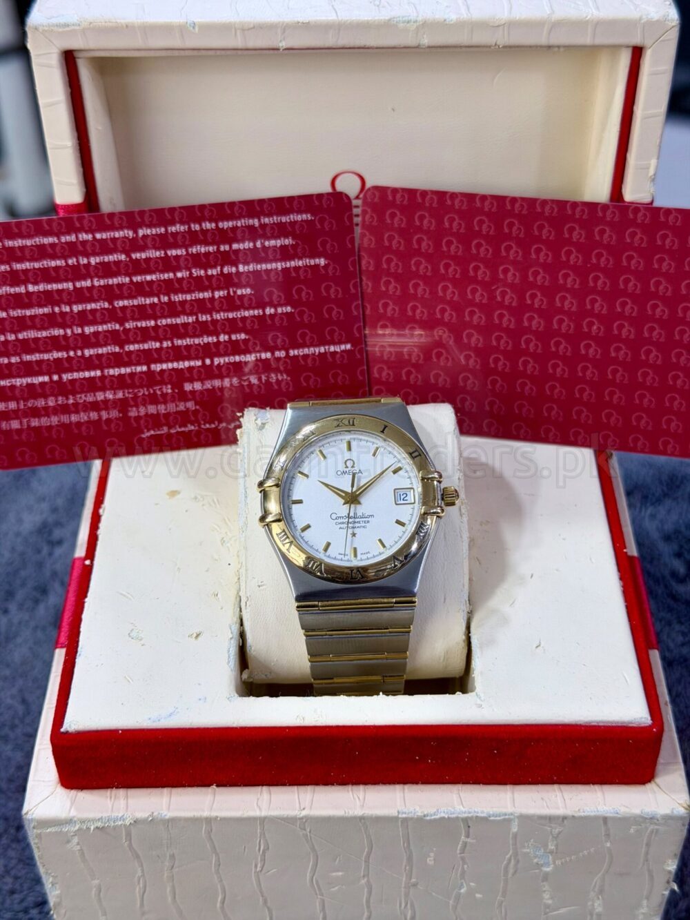 OMEGA Constellation 1202.30.00 White Dial 18k Gold/Steel Automatic Swiss Mens – photo 4