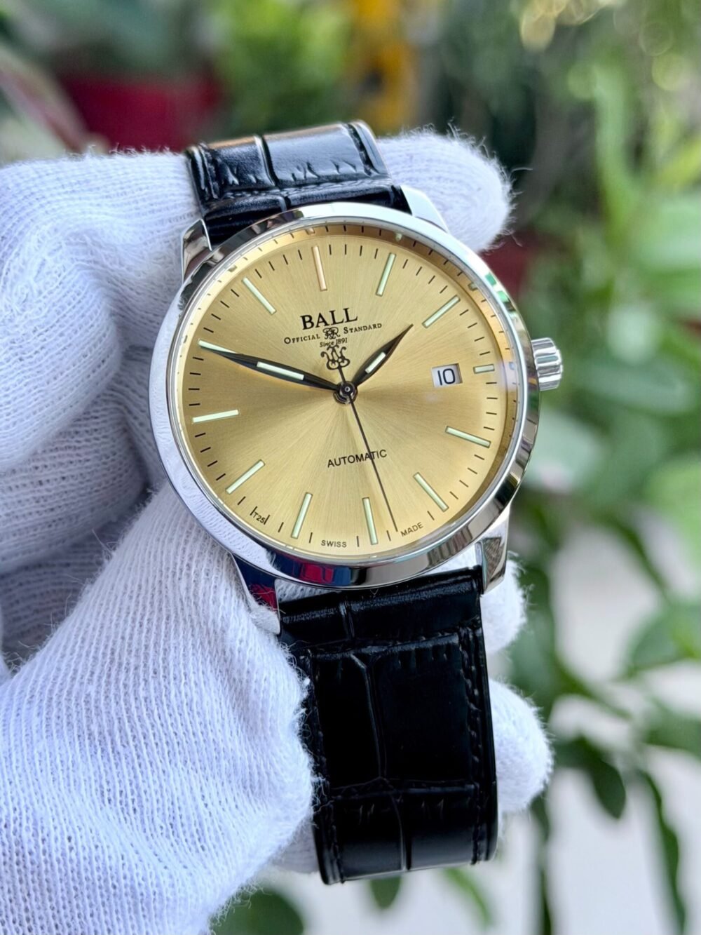 BALL Trainmaster NM2030D Champagne Dial 38mm Automatic Swiss Mens