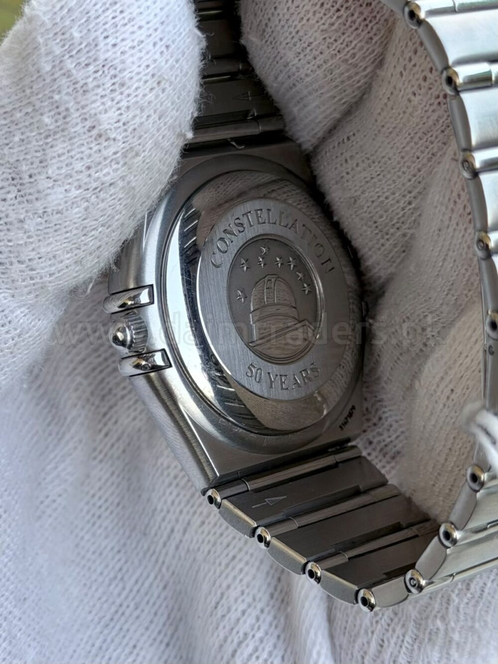 OMEGA Constellation Manhattan 50th Anniversary 1504.35.00 Silver Diamond Dial 35.5mm Automatic Swiss Mens – photo 4