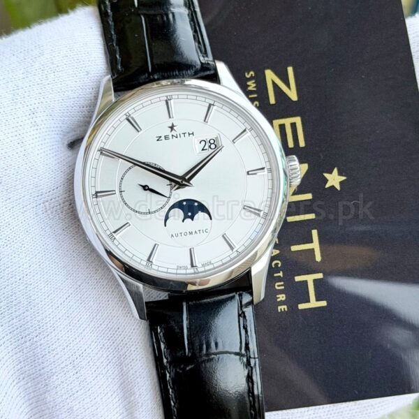 ZENITH Captain Moonphase 03.2143.691 Silver Dial 40mm Automatic Swiss Mens