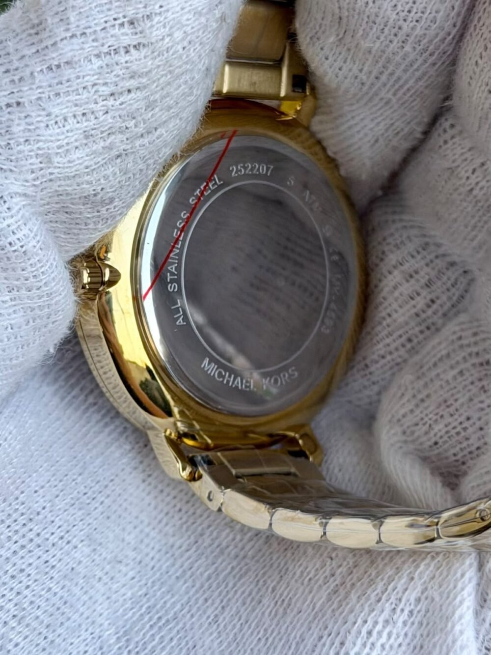 Michael Kors Pyper MK4593 Black Logo Dial Crystal Bezel Gold-Tone 38mm Quartz Ladies – photo 2