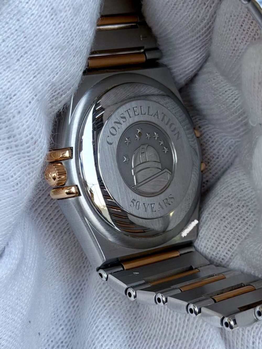 OMEGA Constellation 50th Anniversary 1304.35.00 White Diamond Dial Rose Gold/Steel Automatic Swiss Mens – photo 3