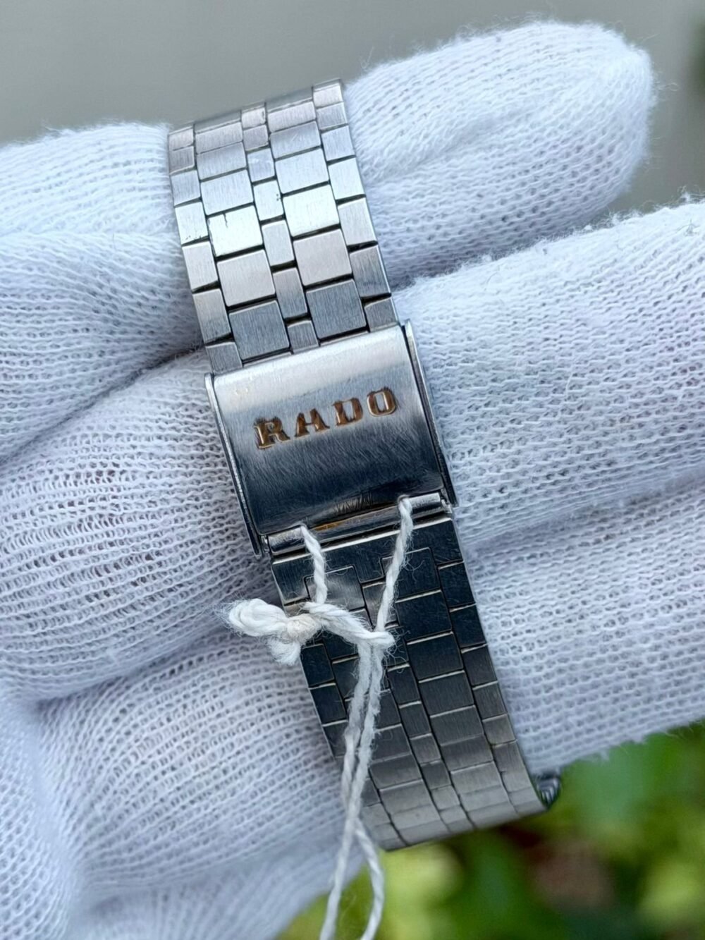RADO DiaStar 711.0067.3 Brown Stardust Dial Steel 34x36mm Vintage Quartz Swiss Mens – photo 4