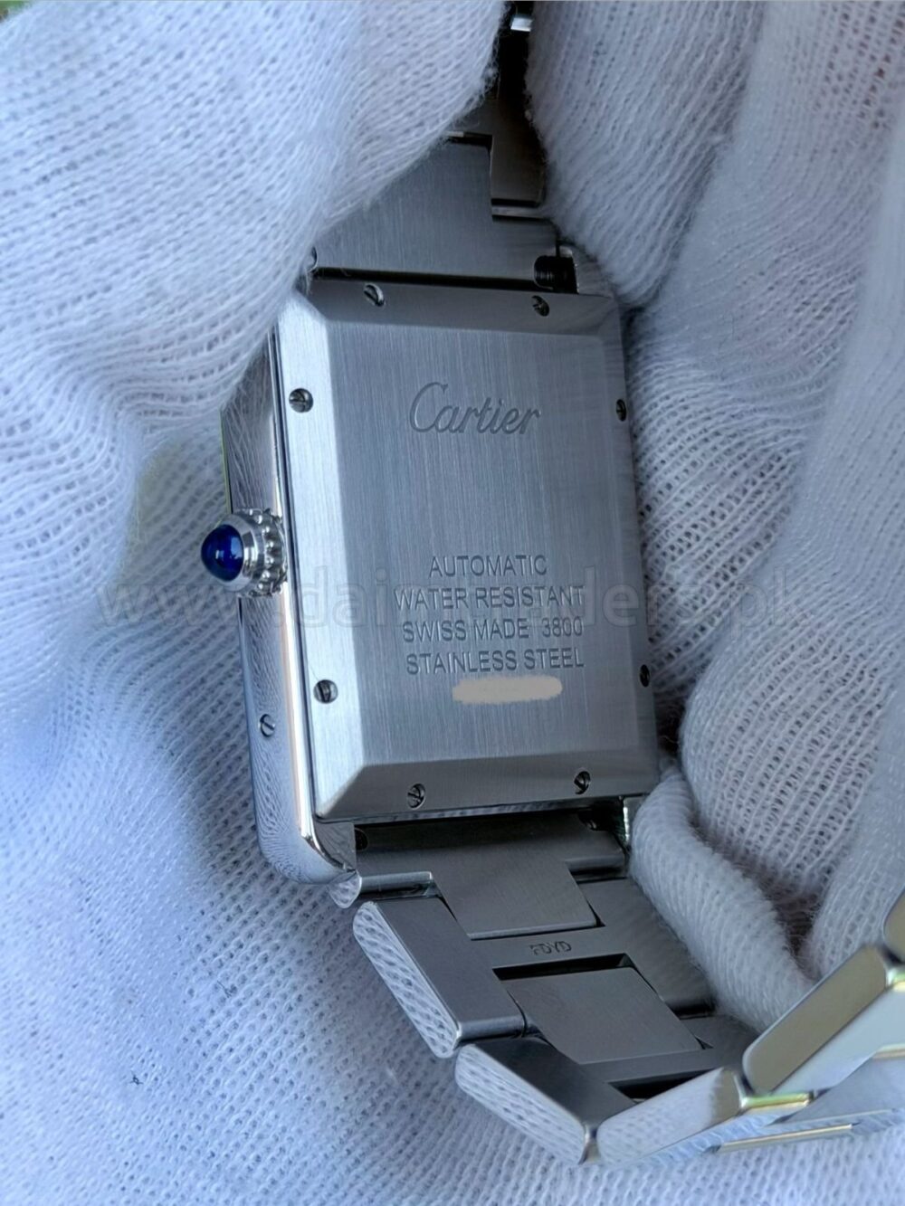 CARTIER Tank Solo XL 3800 W5200028 Silver Dial Steel Bracelet Automatic Swiss Mens – photo 3
