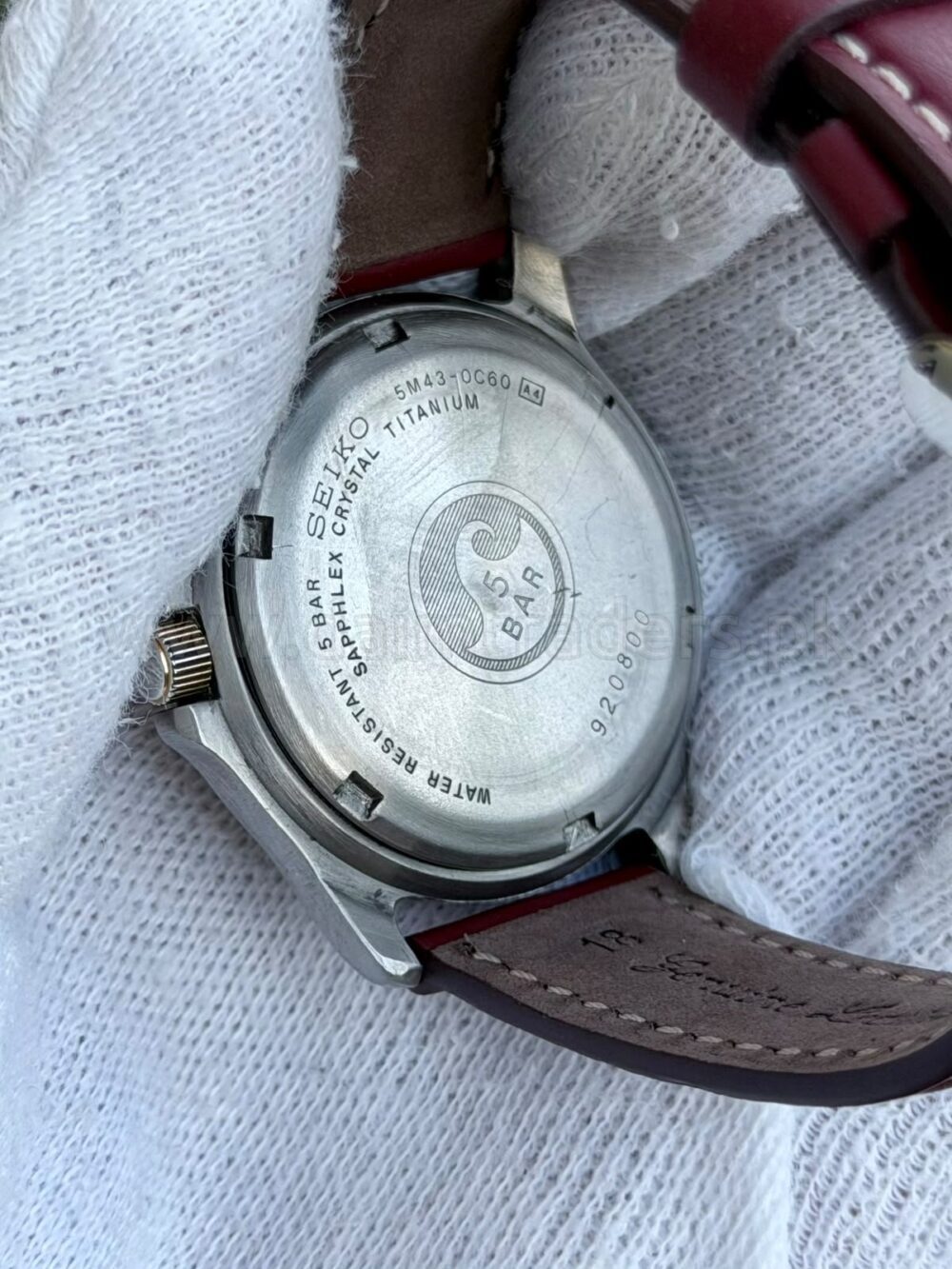SEIKO Kinetic SQ50 Titanium SKJ019 White Dial Day-Date 36mm Japan Mens – photo 3