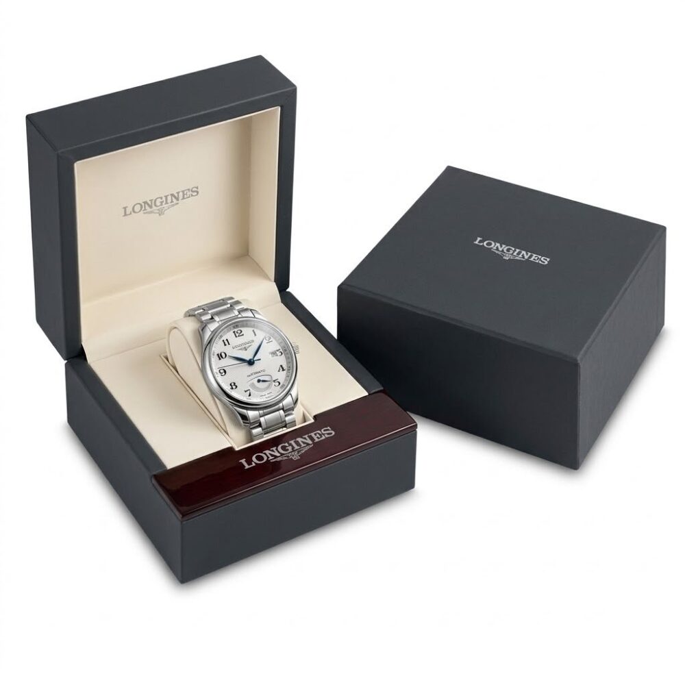 LONGINES Master Collection Power Reserve L2.708.4.78.6 Silver Arabic Dial 38.5mm Automatic Swiss Mens – photo 4
