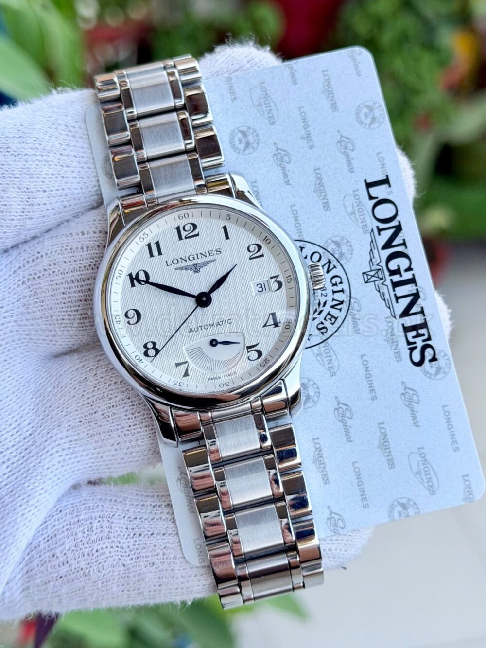 LONGINES Master Collection Power Reserve L2.708.4.78.6 Silver Arabic Dial 38.5mm Automatic Swiss Mens – photo 2