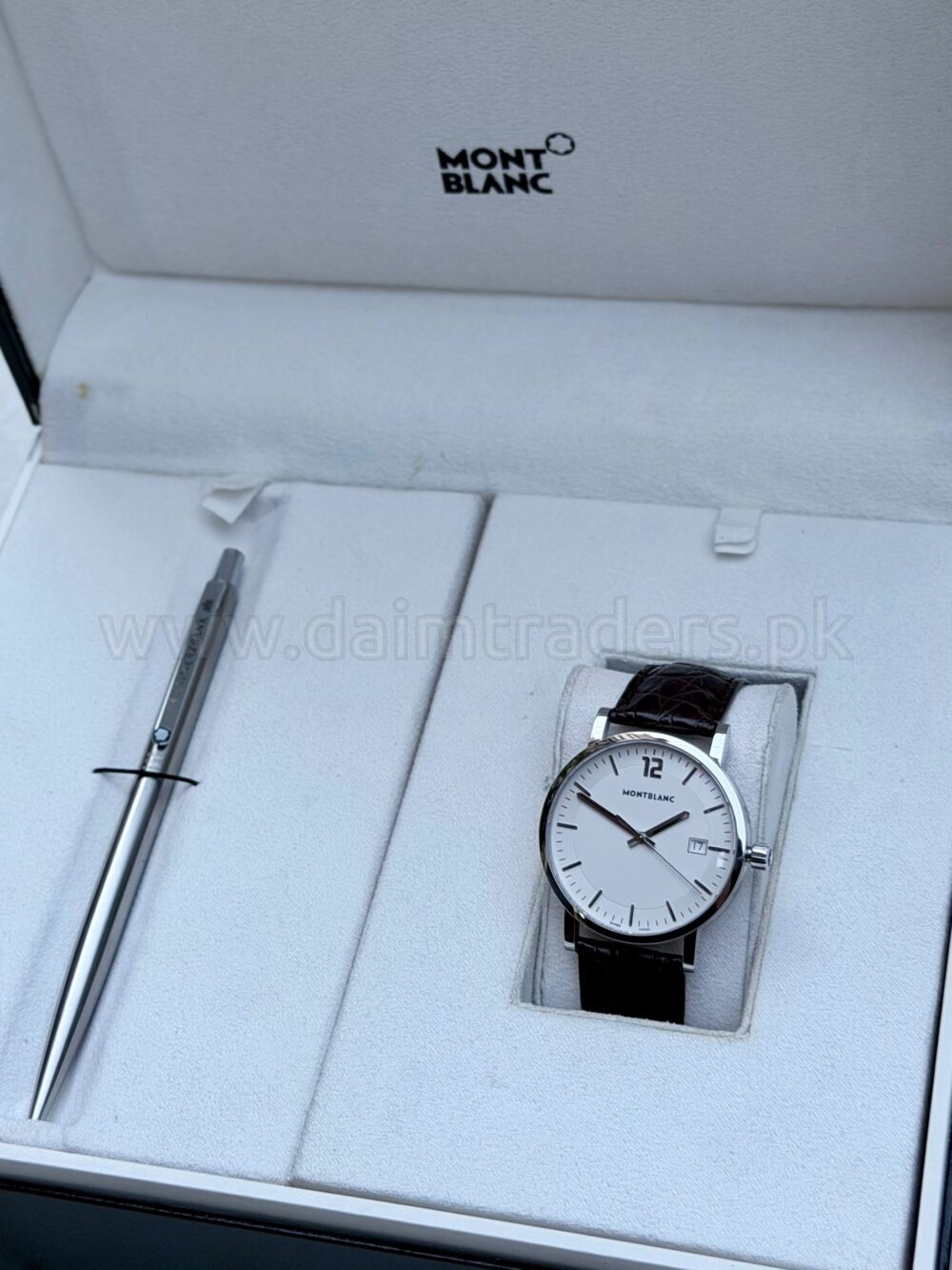 Montblanc Summit 7093 White Dial 40mm Quartz With Pen Swiss Mens – photo 4