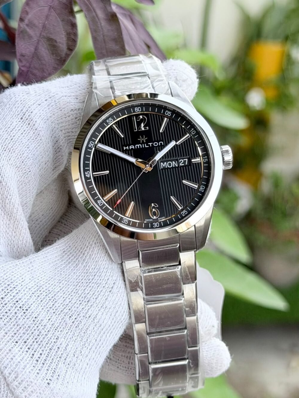 Hamilton Broadway Day Date H43311135 Black Dial 40mm Quartz Swiss Mens