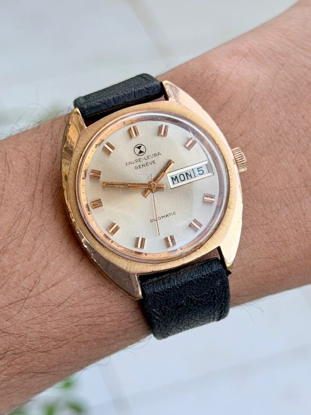 Favre Leuba Duomatic1970’s Swiss mens – photo 2